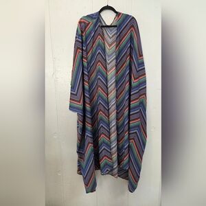 Free People Colorful Striped Kimono
